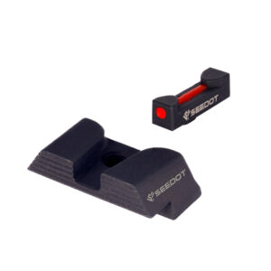 Alça Flat E Massa De Mira Fibra Óptica Seedot® - Glock® / Glock® M.O.S